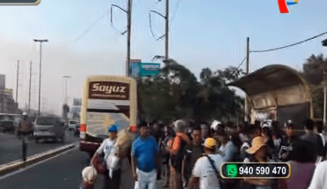 Semana Santa: cientos de personas toman buses en paraderos informales [VIDEO]