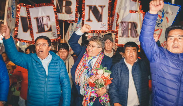 Alcalde Albert Arenas acompañó a Werner Salcedo, candidato al Gobierno Regional del Cusco. Foto: Somos Perú