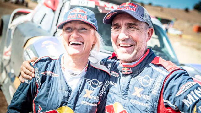 Andrea y Stephane Peterhansel no competirán juntos en el Dakar 2020. Foto: Difusión