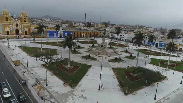 Monitorean con drone lugares que visitará el Papa en Trujillo