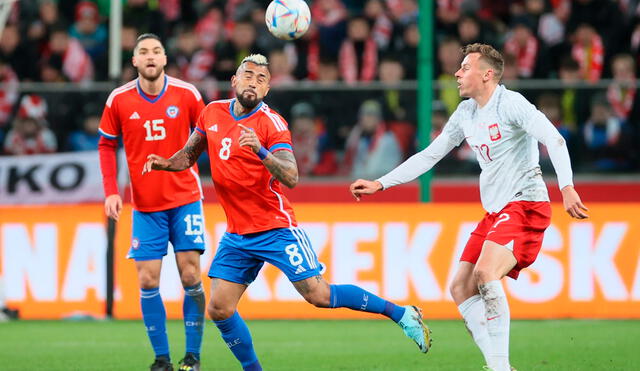 Chile y Polonia empatan sin goles en este amistoso. Foto: EFE