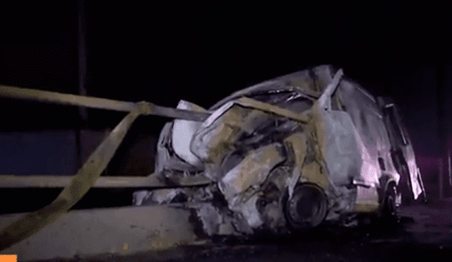 Chilca: dos personas y su mascota murieron calcinadas tras chocar camioneta [VIDEO]