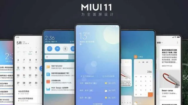 MIUI 11 de Xiaomi.