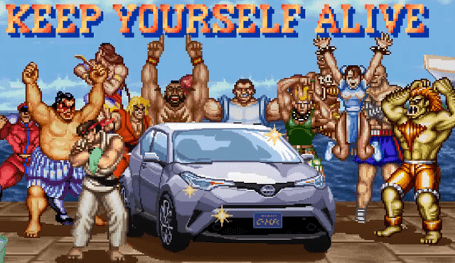 Toyota tuvo su 'revancha' y lanzó un comercial con los personajes de Street Fighter. Foto: Captura / YouTube.