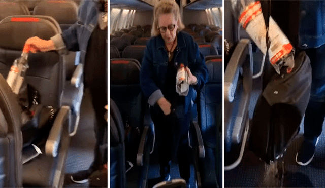 YouTube viral: abuela sufre percance cuando sus botellas de licor se rompen al momento de abordar un avión [VIDEO]