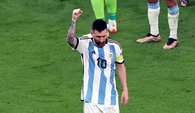 El futbolista argentino fue figura en el duelo ante Croacia. Foto: EFE