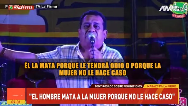 “Tony Rosado, mañoso y enfermo”, Milagros Leiva lo ataca por burlarse de mujeres asesinadas