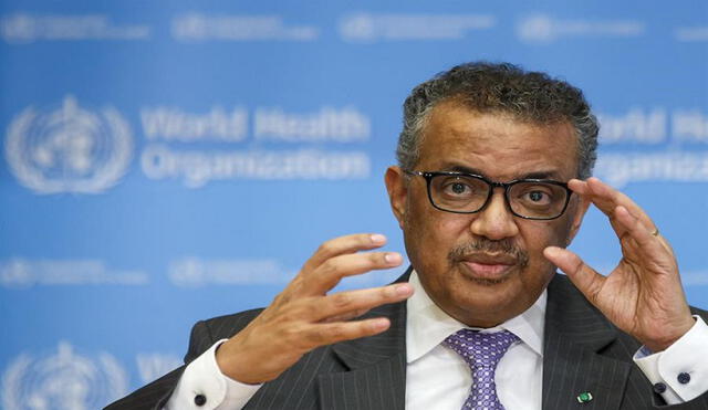 "Lanzamos la alerta desde el primer día" acerca del brote del coronavirus, destacó el doctor Tedros Adhanom Ghebreyesus. Foto: EFE