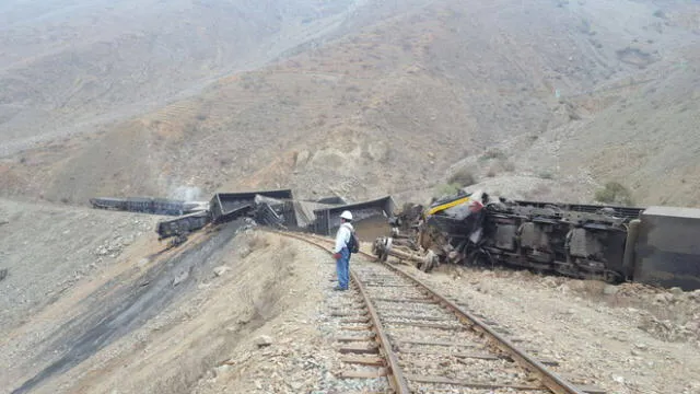 Matucana: Tren con 17 vagones se descarrila y deja 8 heridos | FOTOS Y VIDEO