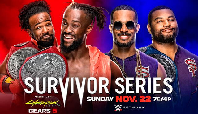 The New Day vs. The Street Profits en Survivor Series 2020. Foto: WWE