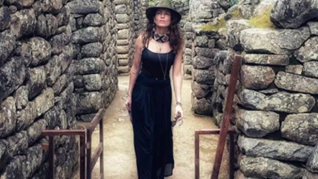 Bárbara Mori se encuentra disfrutando cortas vacaciones en Cusco