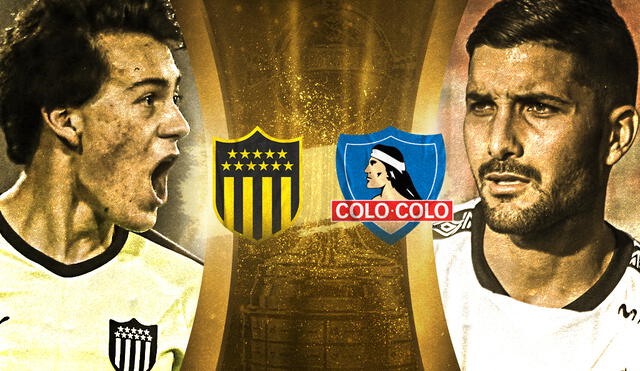 Peñarol se enfrenta a Colo Colo en Montevideo por la fecha 5 de la fase de grupos de la Copa Libertadores 2020. Foto: Composición de Fabrizio Ovideo