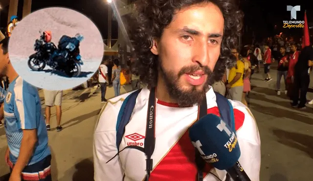 Perú vs Brasil: hincha peruano recorre Sudamérica en una moto y está en la Copa América 2019. | Foto: captura de video