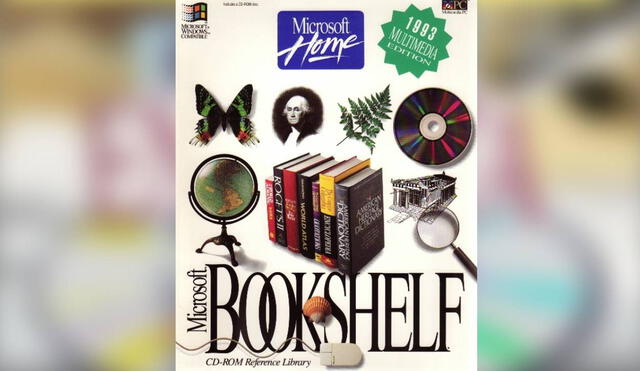 Microsoft Bookshelf, compendio que la compañía publicó para impulsar al CD-ROM. Imagen: Microsoft.