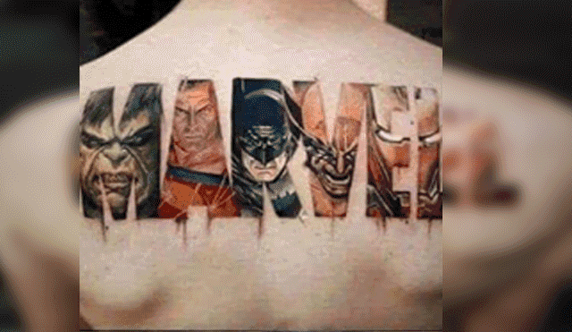 YouTube viral: un fanático de Marvel pretendía presumir su tatuaje y un detalle lo convirtió en la burla de todos [FOTOS]
