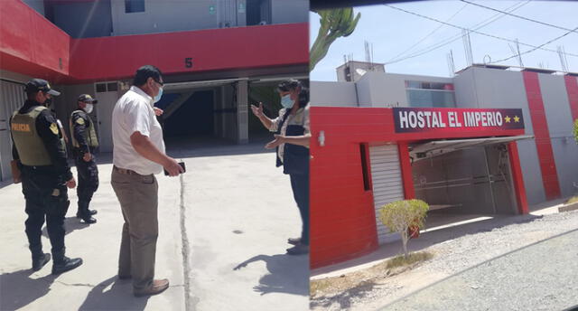 Policía Nacional y autoridades ubicaron a la menor en una habitación del hosdepaje en Tacna. Foto: Difusión.