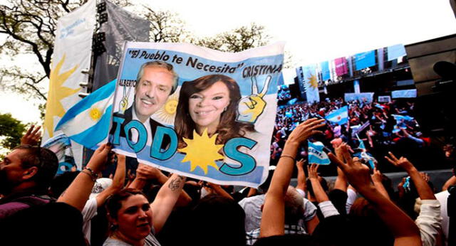 En Buenos Aires ya se anticipan a un triunfo en primera vuelta de Fernández. Foto: EFE