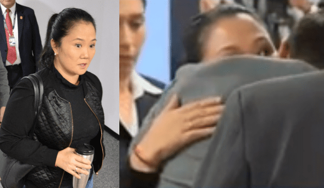 Keiko Fujimori y su emotivo abrazo a Mark Vito tras prisión preventiva [VIDEO]