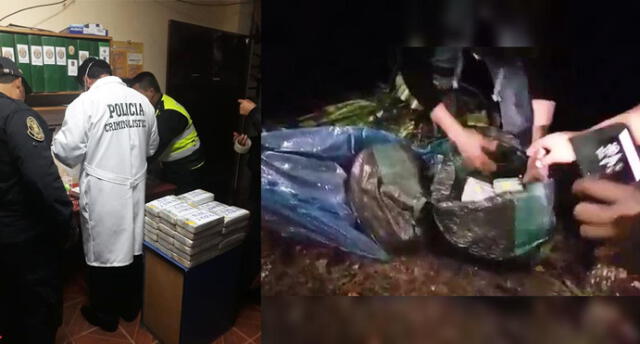 Narcos escondieron 80 kilos de droga en monte de la ceja de selva de Cusco [VIDEO]