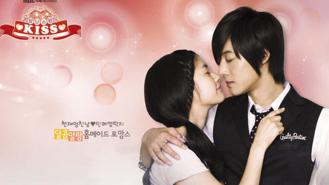 Playful kiss