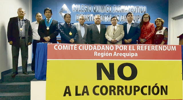 El lunes comienza en Arequipa la recolección de firmas para el referéndum 