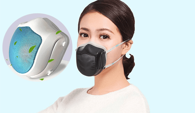 La mascarilla electrónica de Xiaomi ofrece un filtro que constantemente limpia el aire que respiremos y evita el ingreso de virus y bacterias.
