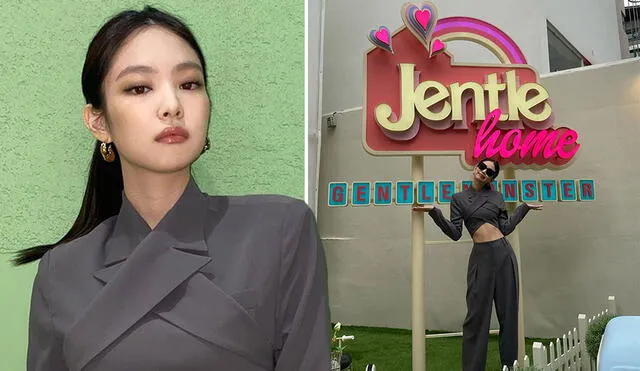 Jennie Kim asiste a la inauguración de Jentle home su colaboración con Gentle Monster