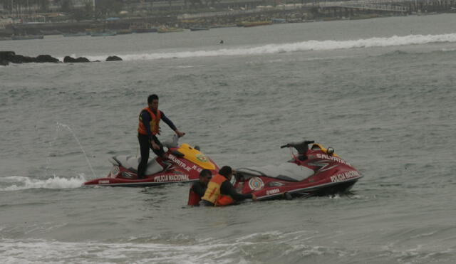 Policía salvó a 621 bañistas de morir ahogadas en diversas playas