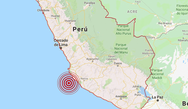 IGP registró sismo de magnitud 4.1 en Ica
