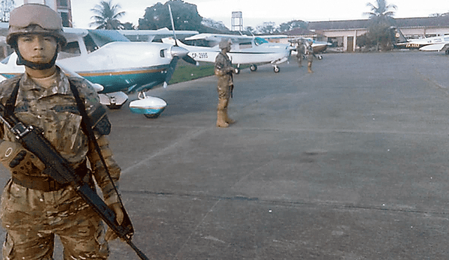 Operativo militar en aeropuertos denunciados por vuelos con droga 