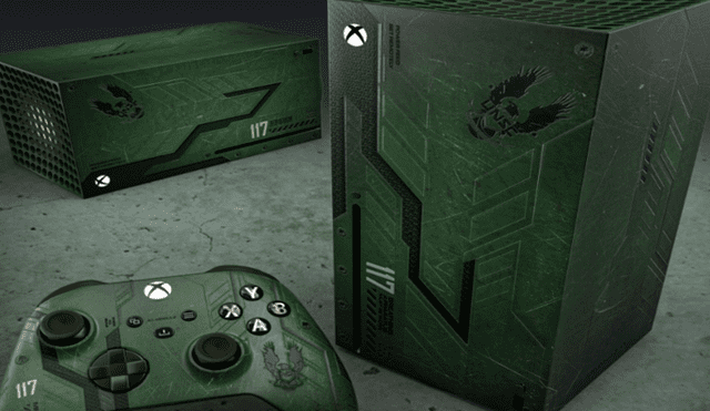 Xbox Series X con diseño de Halo creado por fan.