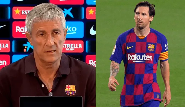 Barcelona: Quique Setién habló sobre la supuesta salida de Lionel Messi. Foto: Barcelona