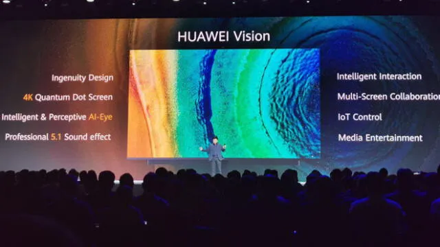 Huawei presentó su nuevo Smart TV 4K.
