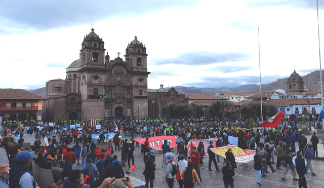 Protestas multitudinarias en Cusco. Foto: La República