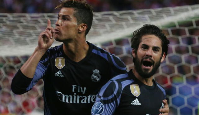 Real Madrid: Cristiano Ronaldo mandó a callar a los hinchas del Atlético tras el gol de Isco