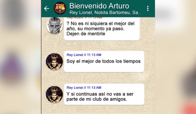 WhatsApp: agregan a Vidal a 'chat' del Barcelona y Messi es tratado de la peor manera [VIDEO]