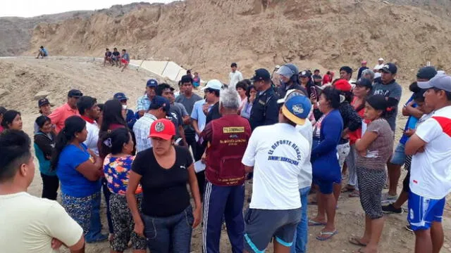 Piura: cinco detenidos y dos heridos dejó desalojo en Cabo Blanco