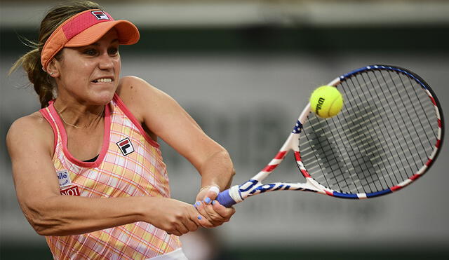 Sofia Kenin venció Petra Kvitová en las semifinales de Roland Garros 2020. Foto: AFP