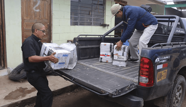 Pasco: Iglesia matriz de Oxapampa recibe materiales para realizar pintado de fachada