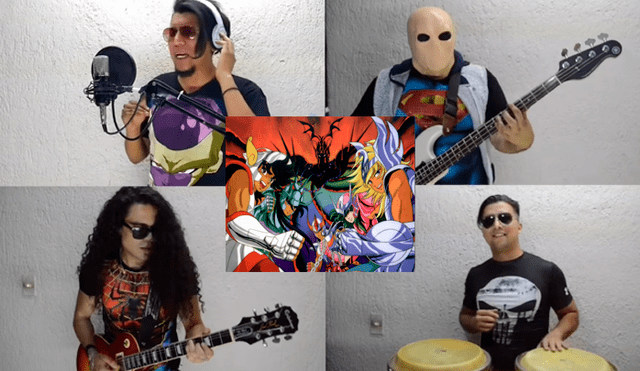 Facebook viral: grupo musical lanzan la cumbia de 'Los Caballeros del Zodiaco' y es toda una sensación entre los fans