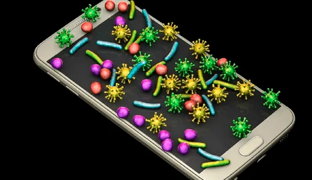 La pantalla de un smartphone puede tener más bacterias que un inodoro.