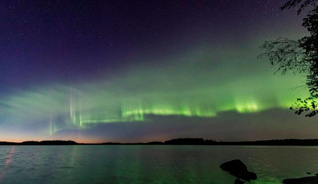 El nuevo tipo de aurora boreal fue registrada en Finlandia. Foto: Kari Saari.