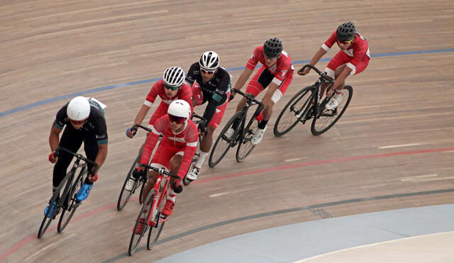 El equipo de Ciclismo de pista se quedó con la medalla de bronce en la prueba de velocidad. Foto: Lima 2019