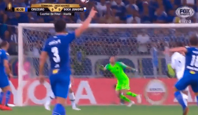 Boca Juniors vs Cruzeiro: tremenda atajada Rossi tras disparo de Silva [VIDEO]