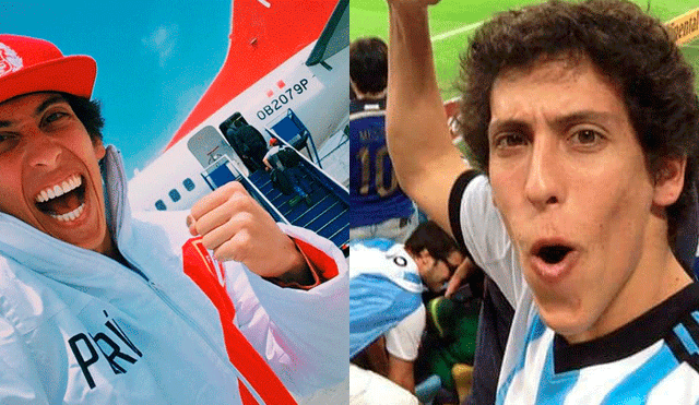 En Facebook, Mateo Garrido Lecca posa con camiseta argentina y le llueven críticas [FOTO]
