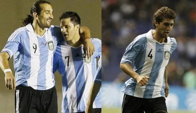 Hernán Barcos y Gino Peruzzi fueron parte de la selección Argentina en el 2012. Foto: composición LR/ El Gráfico