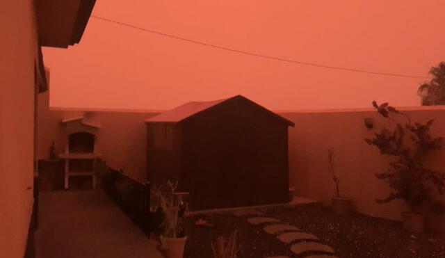 “Atardecer de sangre”: impactantes imágenes de la tormenta de polvo en las Islas Canarias [FOTOS]