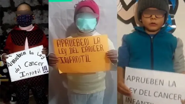 Niños con cáncer realizaron un video para pedir la aprobación de la normativa que ayudaría a miles de pacientes oncológicos menores de edad. (Foto: Capturas de Facebook Valientes Leoncitos Oncológicos del Sur)
