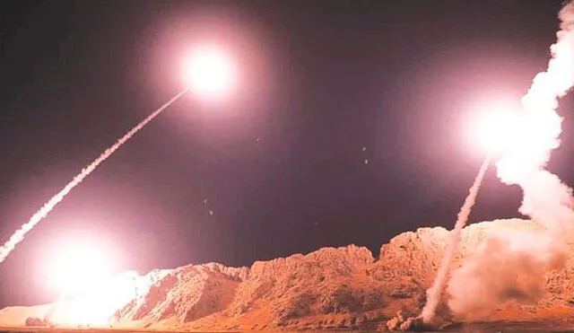 Misiles lanzados por Irán. Crédito: Agencias iraníes.