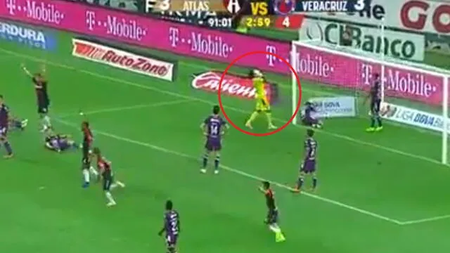 Pedro Gallese comete terrible 'blooper' que le costó el partido al Veracruz sobre el final [VIDEO]